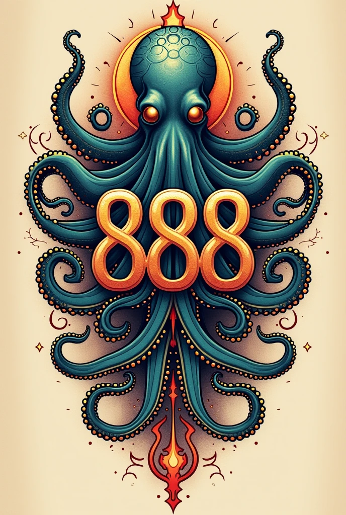 a flag as a rectangular shape, written “805”, and with a really cool image it could be of an octopus or a snake
