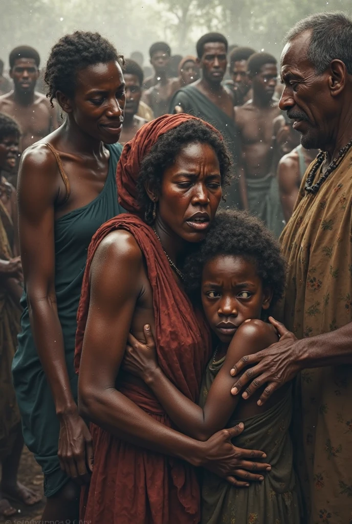The distressed expression of refugees in the lower South Seas in the 19th century at sea and on ships