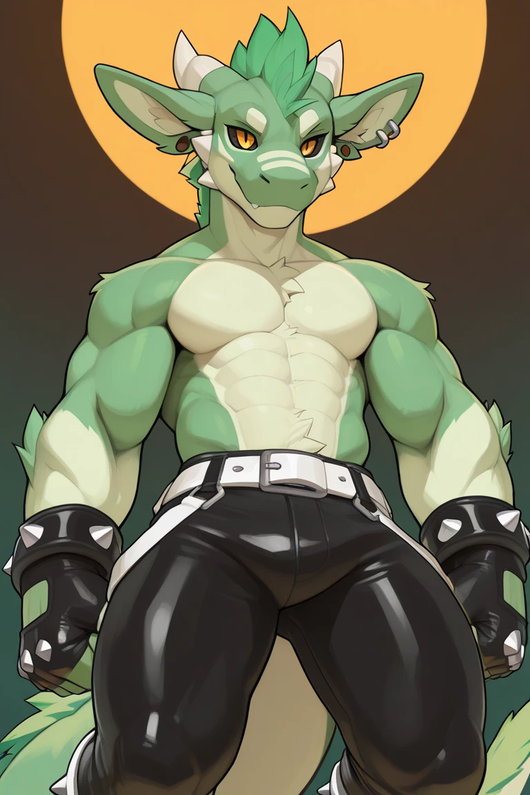Highest quality、Sexy Baby Lizardman, Skimpy micro underwear、Lizard head、Sweat、Embarrassing、Gay、Western background、Crotch close-up、cute、Leather Handbags、Knee-high socks、Choker of Hearts、White Breath、Licking lips、Drooling、Obscene language、Pink steam、、strip、Sheriff Vest、Angle looking up from below、A magazine cover-style illustration of a man wearing panties、Cowboy hat、Gunman、bed、salute