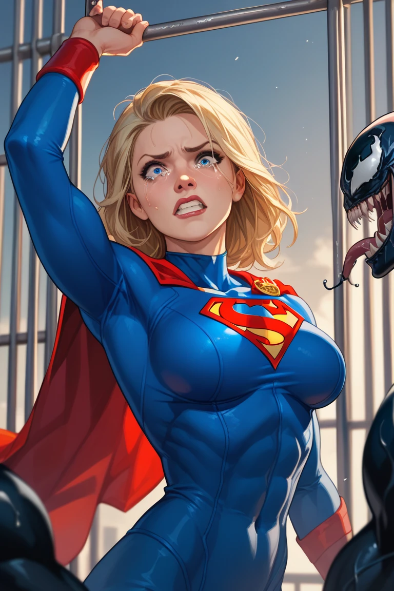 Supergirl defeated tentacles child