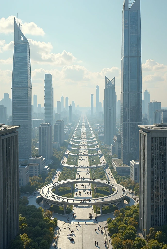 Draw a picture of Pyongyang in 2040 - SeaArt AI