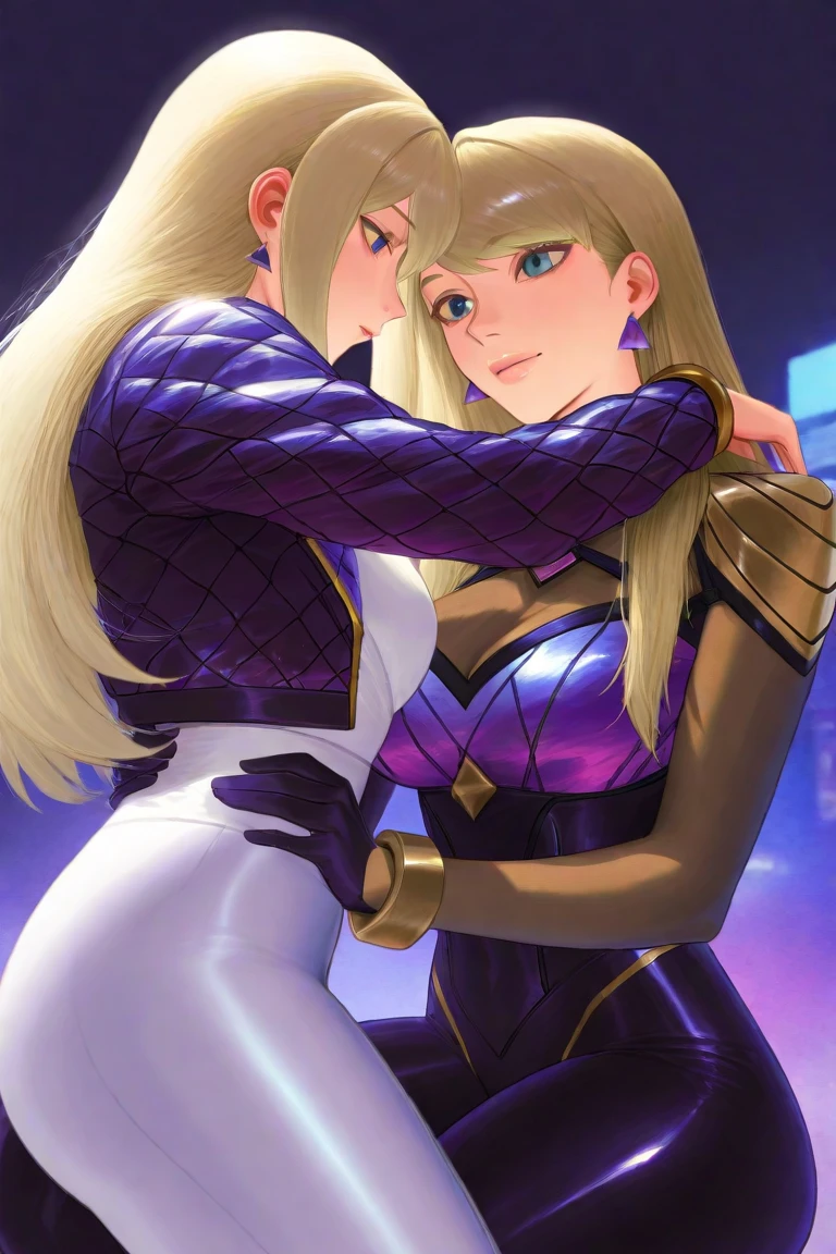 erotic、Rosalina、long blond、Long twin tails、Big Breasts、Shiny purple sequin leotard、Black knee socks、Leather Handbags、boots、Dimly lit room、Throne、brainwashing、Hollow Eyes、Evil Female Executives、Adult、Sexy pose、Sitting、Upper body emphasis、Queen、Looking down、sadist、Wicked Smile