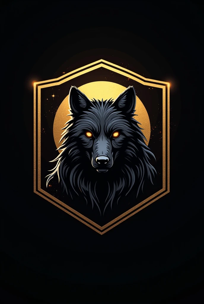 Creating a logo with Gold and Black, is for a global company, The name is LosF1 Crew, The animal you represent is a Wolf