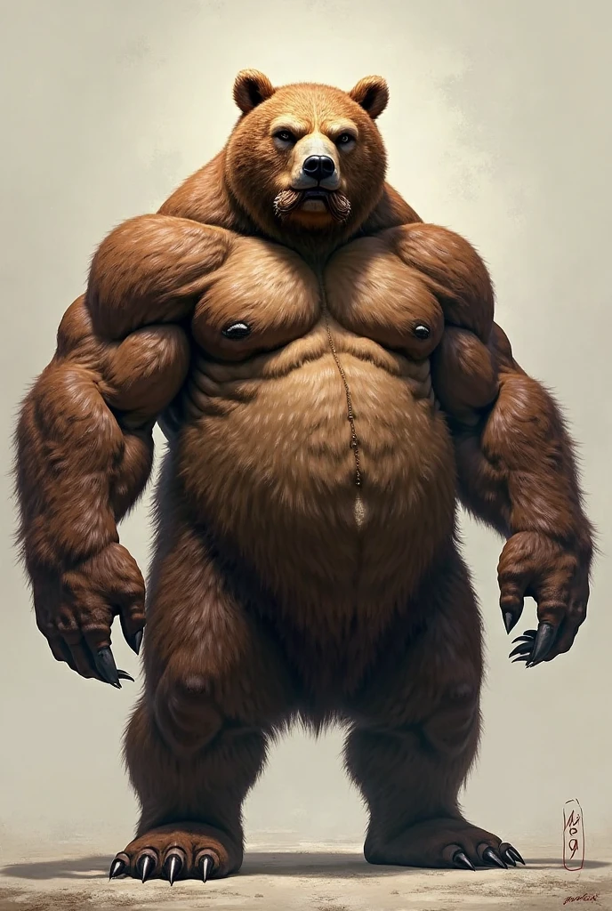 NSFW, muscular anthro Brown Bear, 4K, A high resolution, Best quality, perfect colors, perfect shadow, perfect litthing, hairy body, solo, daddy Brown Bear, older, black thong, (large bulge :1.4), (muscular, big muscle mass:1.2), torso, Correct anatomy, (Realistic fur, Delicate fur, epic, tmasterpiece:1.2), (Detailed night background), sexy, by taran fiddler, by Chunni, by kusanagi, Bonifasko lighting), (Detailed eyes:1.2), shining fur, large muscle,