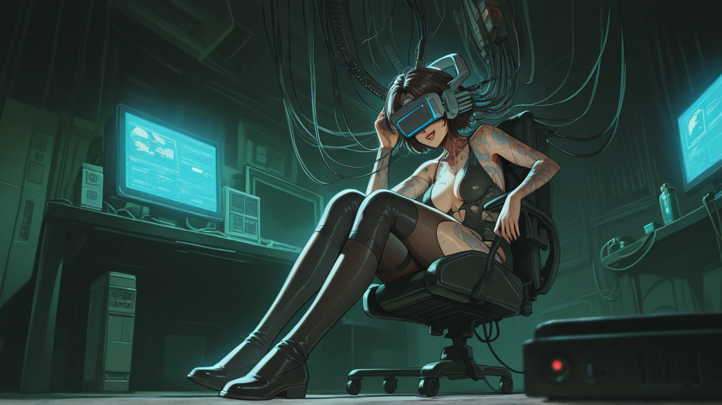 (best quality, masterpiece:1.2), photorealistic, ultra high res, front lighting, intricate detail, Exquisite details and textures, face highlight, <lora:breastinclassBetter_v141:0.3> medium breasts, <lora:cuteGirlMix4_v10:0.4>, mix4, (detailed eyes:1.3), (beautiful detailed eyes), (beautifully detailed face), <lora:natv1:0.6>, (1girl, cop, smooth thigh, pale skin, long messy red hair, sweaty skin, dirty skin, scars on skin, gnashing teeth, angry expression, gas mask, military helmet, military vest, leg armor, full armor, grenade, baton, torn cloak), <lora:CyberpunkStyleV3-000009:0.9> PunkAI police, implants, crime scene, scifi, science fiction, <lora:JW:0.8>, starry, strry light, night, hdr, jewelry, cybernetics, cybernetic arm, cybernetic leg, intricate tattoo, <lora:EnvyThiccMix01:1.4>, thicc, dynamic pose, heavy gas, intense fog, bright neon glow, cop car, close up, corruption, low angle camera, police tape, fire, phone