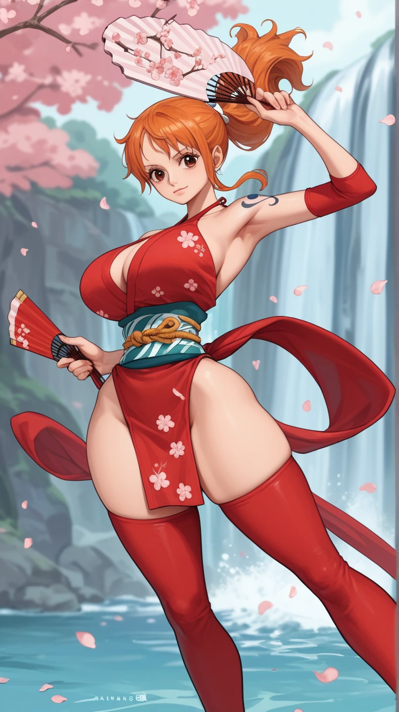 A character in the art style of the anime called "the apothecary diaries" with mao mao. She is a fighter, but wears traditional clothes (2d)