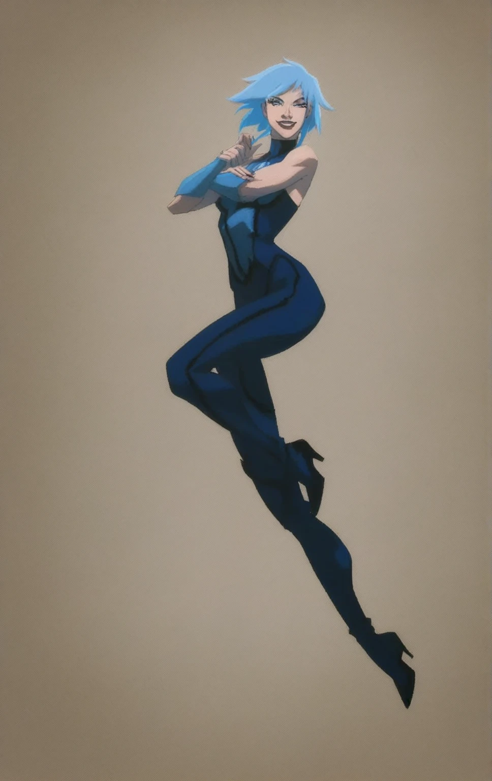 Make a evil anime skinny Lois lane full body