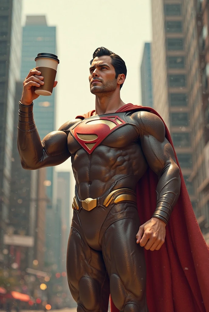 A super man
 is drinking coffee with a paper cup with Negin written on it, and a text is written on the picture: Afghan Negin disposable tableware manufacturing company.
FAQ