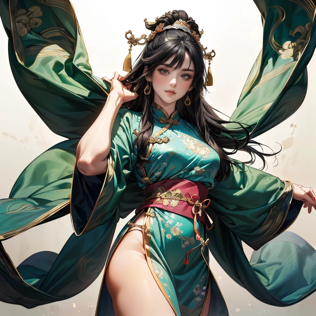 ((Finest quality)),(超A high resolution),(ultra-detailliert),(Meticulous portrayal),((Best Anime)),(Finest works of art),(Ultra-Precision Art),(The art of astounding depiction,Overwhelming depiction:1.5),(Complex and detailed fantasy art:1.6), (1 adult female:1.7),(Chinese dress decorated with a phoenix:1.5), Starry sky:1.3,