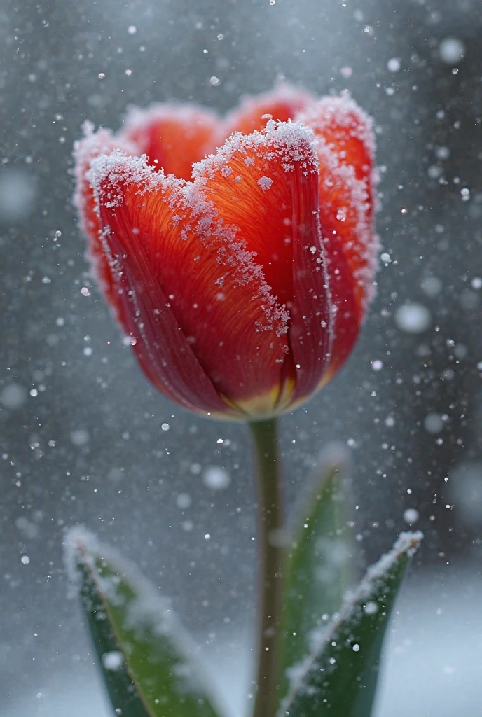  portrait of an ((ice sculpture of a 1single tulip flower: 1.5)), dynamic color icy tulip petals, dynamic background, vivid icy tulip, close up portrait, dynamic background, High Detail, Ultra High Quality, High Resolution, 16K Resolution, Ultra HD Pictures, 3D rendering Ultra Realistic, Clear Details, Realistic Detail, Ultra High Definition,rpg portrait, ice, NRART