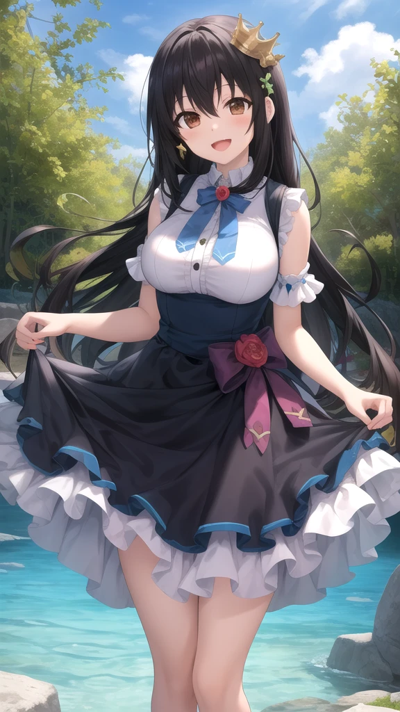 ((masterpiece、4k、8K(masterpiece, highest quality:1.6), thighs, beautiful girl, garden, blue sky, looking at the viewer, thin waist, official art, Raw photo, incredibly absurd, face light, dynamic lighting, cinematic lighting, surreal, High resolution, photo shoot, sharp focus, most detailed, very detailed, super detailed, finely, very detailed目と顔,fluttering grass,(spring,cherry blossomsの花),petal,(Lens flare),altocumulus,bright light,cool breeze,(shade) internal [cherry blossoms],grassland,.best image quality，naked，wipe panties，publish one&#39;chest of，sexy and excited，beautiful breasts,white skin,pointed chest,erect nipples,porn images，lots of sweat，wet costume，wet body，See through，underskirt lift，nipple slip from，cum on chest，In a forest full of orchids blooming、Komorebi is beautiful、flower garden cafe　かわいいbeautiful girl　light blue long hair、twin tails、cute dress　bright smile　eat crepes　small forest animals