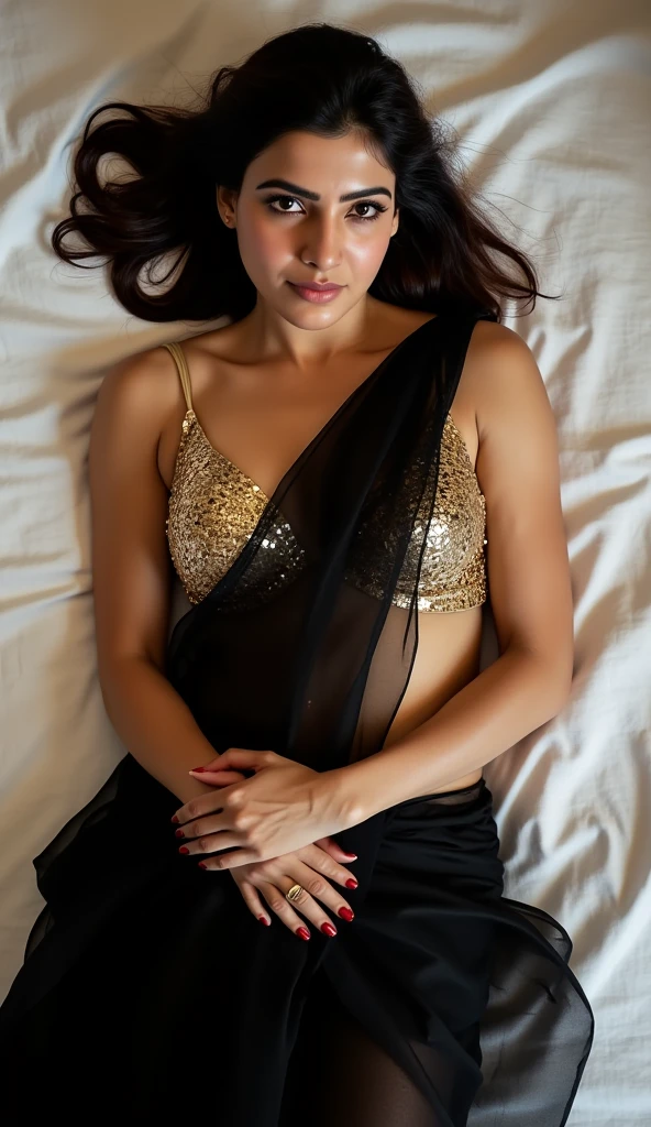 (best quality, works: 1.2), 18 years old Indonesian hijab girl, wearing lacy nightgown, lying on bed, morning light, realistic detailed face, perfect body, good anatomy, perfect face, long curly hair, black hair, photorealism, very detailed, high quality, posing for photo, sexy