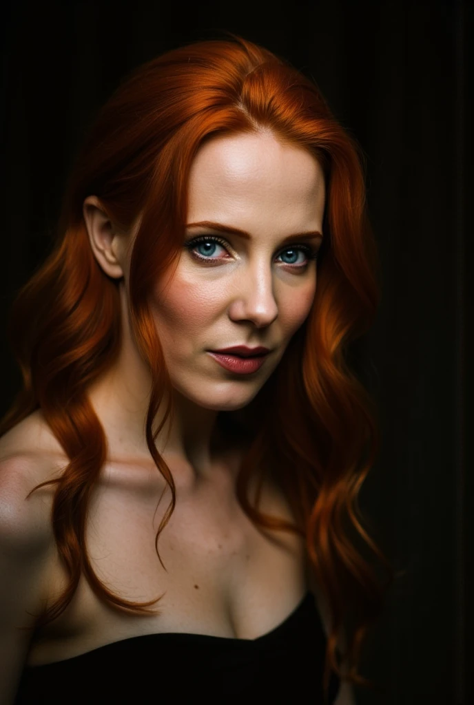 oto de escarlate johansson, mulher bonita cabelo preso para cima, redhead, deitada na cama (pernas abertas), (corpo inteiro: 1,3), figura sexy, (peitos grandes: 1,3), (meias rendadas), (obra-prima) (melhor qualidade ) (detalhado) (8k) (HDR) (papel de parede) (cinematic lighthing) (foco nítido) (intrincado)
