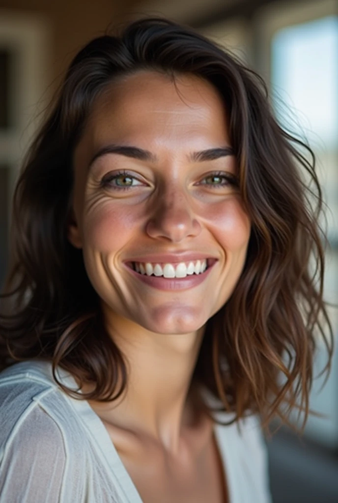 closeup portrait, Surreal, amazing quality, masterpiece, best quality, awesome, inspiring, a light smiling amused woman with hair over her eyes, hair completely covers her face. cinematic composition, soft shadows,
atmospheric haze, Film grain, cinematic film still, shallow depth of field, highly detailed, high budget, cinemascope, moody, epic, OverallDetail, 2000s vintage RAW photo, photorealistic, candid camera, color graded cinematic, atmospheric lighting, imperfections, natural, shallow dof