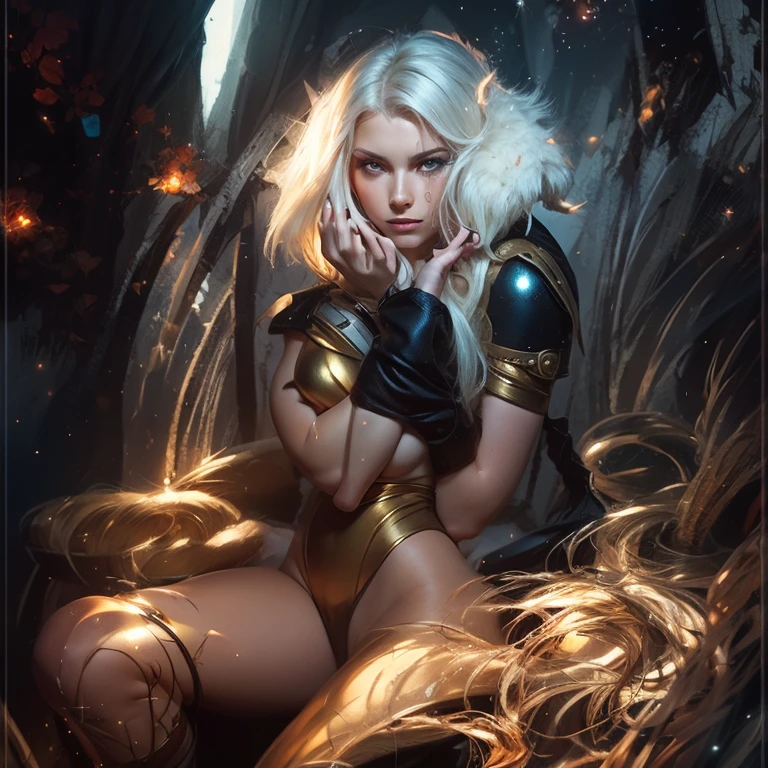 mulher musculosa, Asgard, Valkyrie，Senhora Cavaleiro，Anatomia correta，epic fantasy digital art，obra-prima，8k，Realistic colorful body with high definition resolution, Qulidade Superior，, Epic composition,