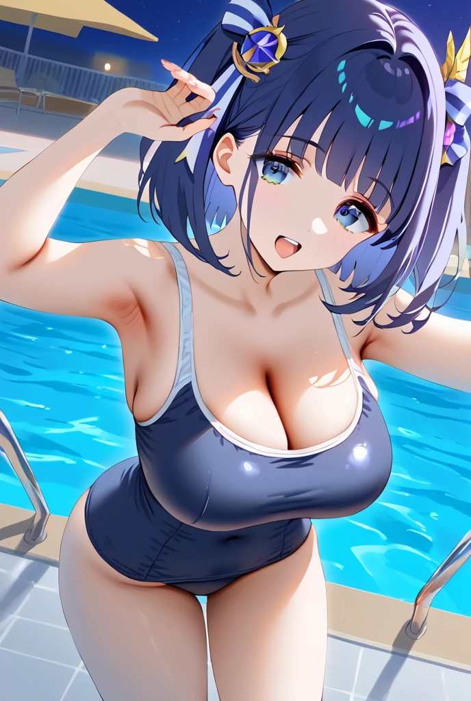 Korean Idol Japanese Idols Lovely little sister Mature Woman Huge ((A navy blue school swimsuit that is so shiny it reflects light..)) (Round face chubby) ((plump)) ((Blonde Short Hair)) ((美しい星空と大きな月を眺めながらSwimming in the sea)) Swimming in the sea Sweaty ((Sweat pours down)) ((My face and body are sweaty and wet.)) ((鮮やかな赤いルージュのplump唇)) ((Eyes meet)) Duck mouth ((Watery eyes)) ((Beautiful sweaty armpits)) ((Slimy and shiny armpits)) ((Mature woman showing her armpits)) ((50 years old)) upper_Body close-up, look up My cheeks are red and I'm embarrassed Watery eye