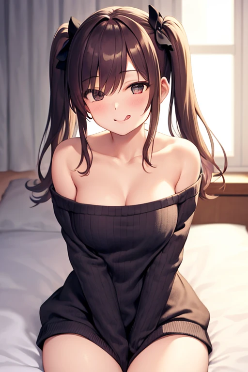 Yuno Shimazu、Shiny brown hair,Long Hair, 、((2 braids:1.5、Hair that falls over the shoulders)),Beautiful brown eyes、Sparkling eyes, Fine grain、smile、Ultra-detailed eyes、Highly detailed face, Highly detailed eyes,Cowboy Shot、
woman,20-year-old,, venue,night,(((Sexy silk dresses))),,Laughing with your mouth open(()),(()),blush、,((())),(See through)Reflecting the buttocks