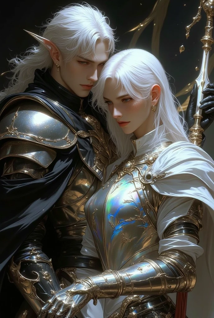 A man gradually travels away，Atmospheric distance sense，Whole body diagram，Epic fantasy digital art style，Epic fantasy art style HD，Epic fantasy art style，detailed fantasy digital art，Epic fantasy style art，epic exquisite character art，4K幻想艺术，2。5 D CGI 动漫奇幻艺术品，The man wears a flower on his head，photo of the most beautiful artwork in the world，Has a soft sheen，（（Epic heroic fantasy，Wounded heroes，Dynamic pose of dying on the floor，fantastic location，Majestic cluttered environment） ), 全身 8k 统一渲染, Action shot, Skin Pores, Very dim light, Heavy shadows, detailded, Detailed face, (full of vitality, Photo realistic, PhotoRealistic, Dramatic, sombre, Sharply Focused, 8k), （sophisticated：1.4），decadent，（highly detaild：1.4），DIGITAL PAINTING，octanerendering，art stations，concept art by theCHAMBA，smoothing，Sharply Focused，illustartion，The art of artgerm，（loish：0.23），wlop ilya kuvshinov, and greg rutkowski and alphonse mucha gracias, (global lighting, Studio light, Volumetric Light),  Particles float，