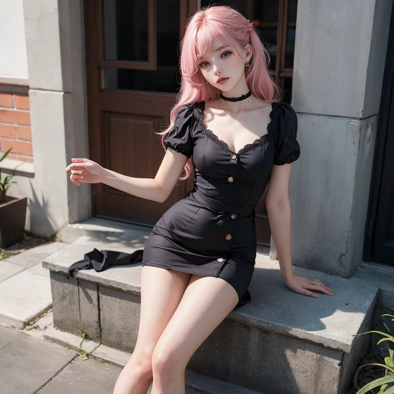 <lora:Sana:1>, ((Sana)), (8K, best quality, masterpiece:1.2), (realistic, photo-realistic:1.4), ultra-detailed, ultra high res,(wearing dress:1.4), (smile:1.2), (small breasts1.8),detailed face,looking at viewer, shiny eyes, floating hair, pink hair