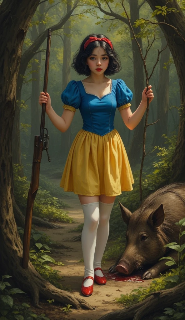 Snow White in the style of jean baptiste monge
