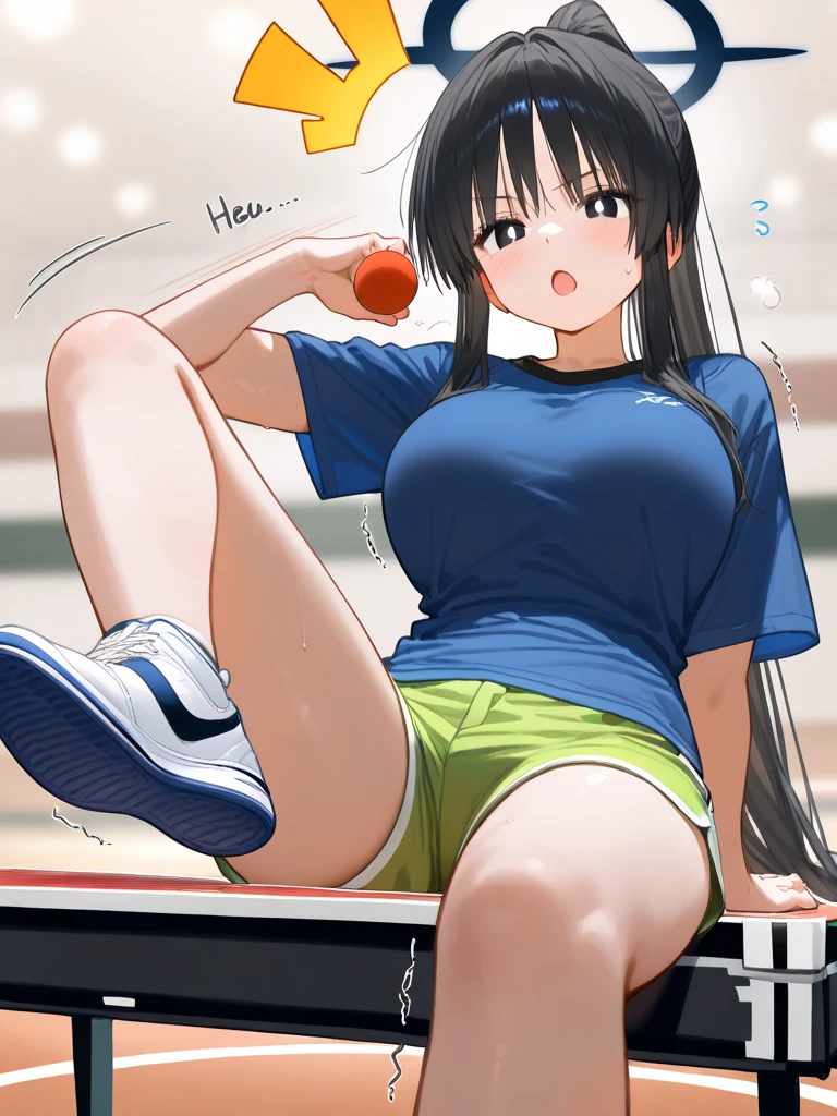 (masterpiece, Highest quality:1.2),shape,8k,High resolution,One Girl,alone,((Full body photo)),(Portraiture:1.2),Takao \(Kantai Collection\),Black Hair,Red eyes,((Hairstyle up:1.2)),Big Breasts,have, Browsing Caution、(((Completely naked:1.2)))、(((Squat down and spread your legs wide in an M shape)))、((Thick pubic hair:1.4))、((Pink nipples))、((Delicate and beautiful eyes))、(Tennis court)、((Slender body))、((Droopy eyes:1.3))、((Tight waist))、((blush))、((Open your mouth a little))、((Cute Necklace))、(White tennis shoes)