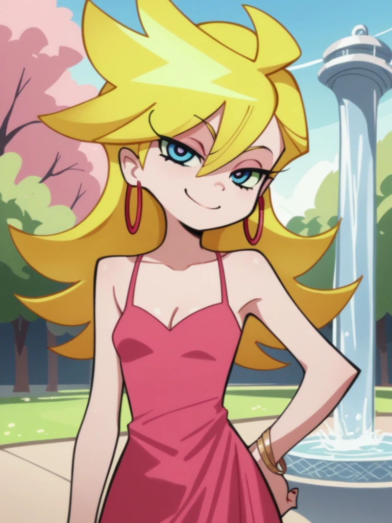 masterpiece,best quality, highly detailed, score_9, score_8_up, score_7_up, score_6_up,<lora:xl_more_art-full_v1:0.8>,
BREAK
<lora:pacificaXL:0.8>pacifica,1girl, blonde hair, dress, solo, long hair, jewelry, earrings, smile, blunt bangs, looking at viewer, bare shoulders, strapless, bangs