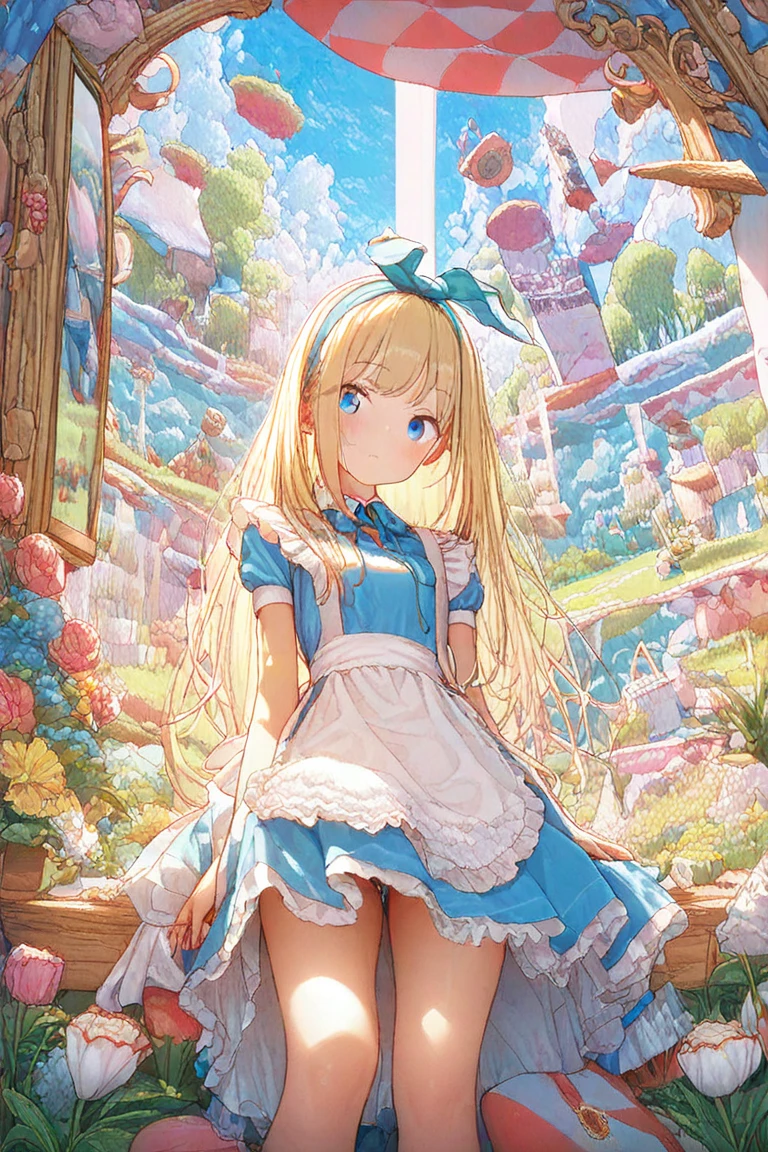photo realistic, (masterpiece,best quality:1.4),(8k,raw photo,photo realistic:1.2), detailed skin, detailed face,1girl,Japanese idol,cute face, little girl, Not Safe for Work,
1 girl in, length hair, blue eyes, blonde hair, light smile, ((hair of pubis, Not safe for work))), pubisure, ((shiny wavy hair)), diadems, (((sitting on,Wide spread legs))), up-skirt, doress, gothic dresses, shairband, shortsleeves, the bow hair, ((blue shairband)),(((No Panties))), (((twat))), ((Open twat)), (((skirt-lift))), a smile, red blush, light Blue Doress, Alice (Alice in Wonderland), White frilled legwear, ((Blue the Bow)), Puffy Sleeves, Bangss, Apron Dress, shortsleeves, ((Blue bow ribbon)), long hair, mini crown, frilld, white gothic dresses,: q, masterpiece, top-quality, not safe for work, Little Girl, child, 12 yo, braided bangs, mary janes,(FULL Body), (((spread puss,Not Safe for Work))), (((cervix))), ((puss juice, Sweat, Sweatdrop)), (((spread puss,Not Safe for Work))), ((ure-thra)), nip,((cli-toris)), urinates, anus,(((from below))),(Garter ring that looks like frilly panties),(((nudi-ty:1.6,top-less:1.1,expose breasts, breasts out))),small breasts, (((nipp-les))), (((nipp)),nip,
yumekawa, yumekawaii, pastel color,(wonderland garden:1.3), imagination, Hold on friled panties,