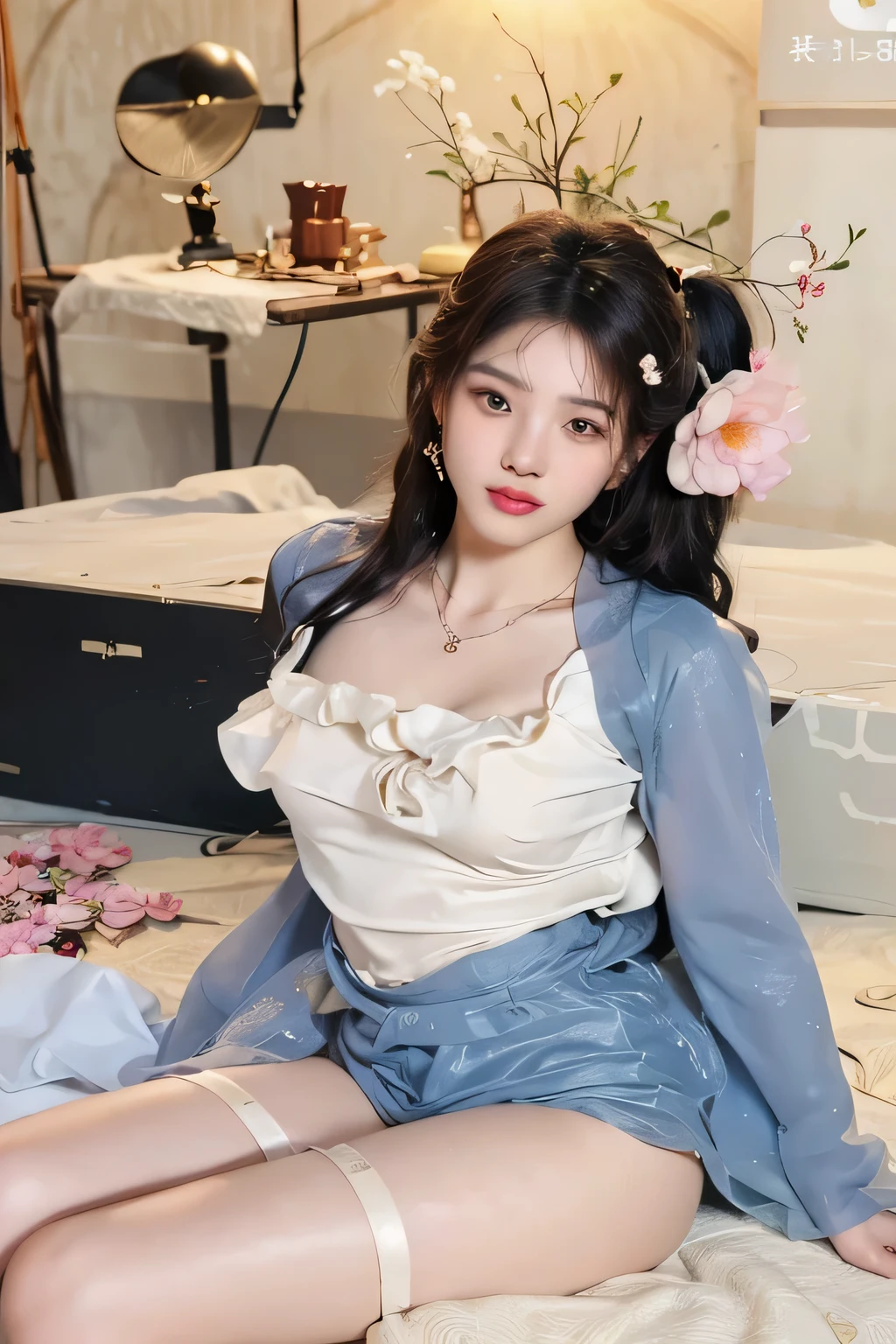best quality, ultra high res,prefect anatomy,
extremely intricate, 8k uhd,
1girl,solo,
td dress,td hair ornament,see-through,
indoor,bedroom,
ulzzang-6500-v1.1Master quality, highest quality, best picture quality, exaggerated details, a princess cute 8 yeal old, she is maturbate,(long hair / very, very exaggerated big breasts, big tits, in/open v hanfu transparent fabric, short skirt), in xiaxia hanfu, lace silk