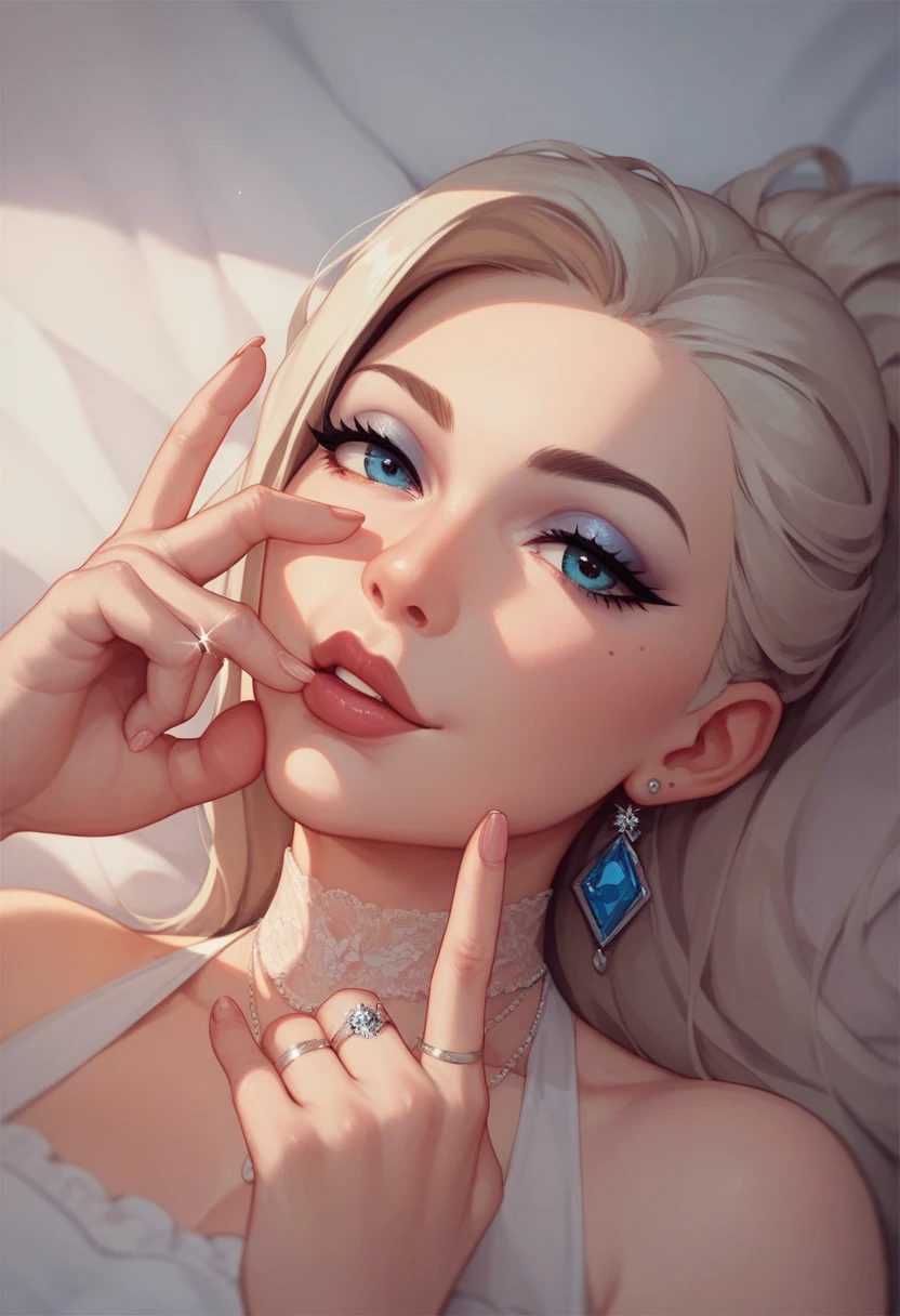 Finger on lips, silent