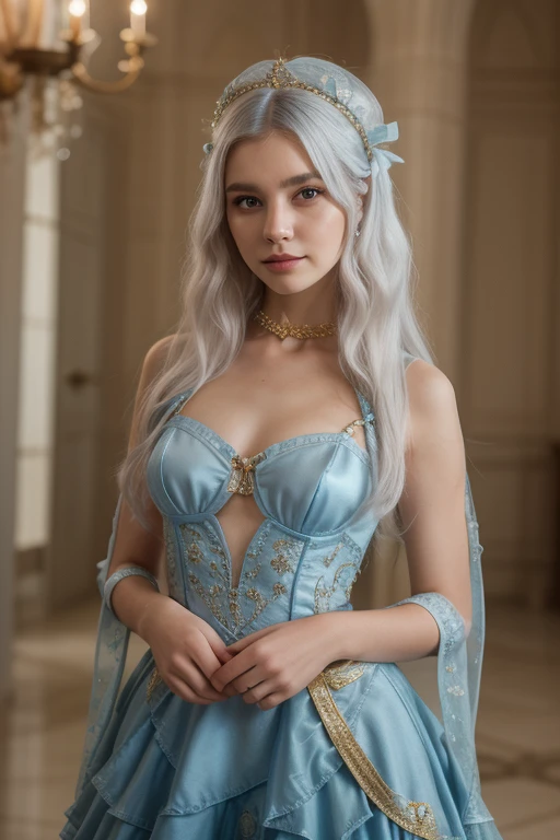 RAW, masterpiece, ultra thin photo, best quality, ultra high resolution, photorealistic, sunlight, (medium full shot:1.5), incredibly beautiful, dynamic poses, delicate face, vibrant eyes, (side view), she is using a long medieval dress, multicolored eyes, (light blue hair:1.5), (beaufiful thigh:1.3), (off-the-shoulder cut top:1.3), medieval city background, highly detailed abandoned, detailed face, detailed and complex busy background, gorgeous, milky white, Highly detailed skin, realistic skin details, visible pores, sharp focus, volumetric mist, moonlight night, 8k UHD, DSLR camera, high quality, film grain, fair skin, photorealism, lomography, expanding metropolis in medieval dystopia, view from below, translucent, (ahegao:1.5), (rolling eyes:1.5), fainting, (legspread), JenniferConnelly90s