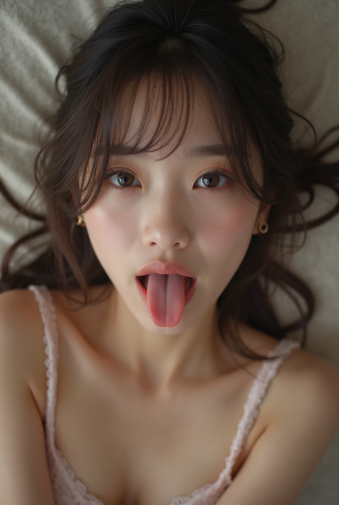 Ultra-realistic capture, Highly detailed, High resolution 16k close-up of human skin. Skin texture must be natural, With such detail that pores can be finely identified, Skin should look healthy, In a uniform tone. Use natural light and color, photo realistic, Full Body Shot, full body, jk uniform, wearing , japanese , lie in bed, ahegao,japanese girl , wearing japanese , wearing a hyperrealistic , realistic , lose one's clothes, seifuku, lie on the bed