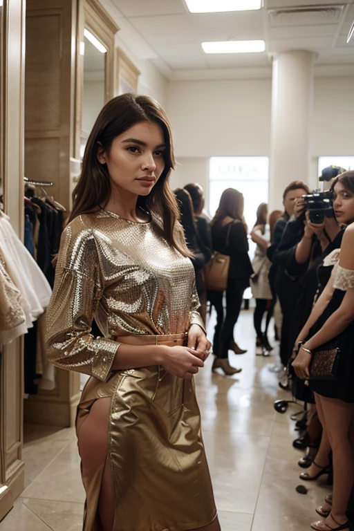 woman in a luxury store