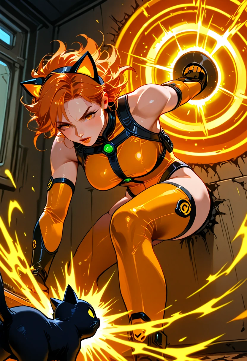 foco no personagem ,1personagem, humanoide , usando bermuda , pelagem,laranja , meio animal , foco no personagem , baseado no crash