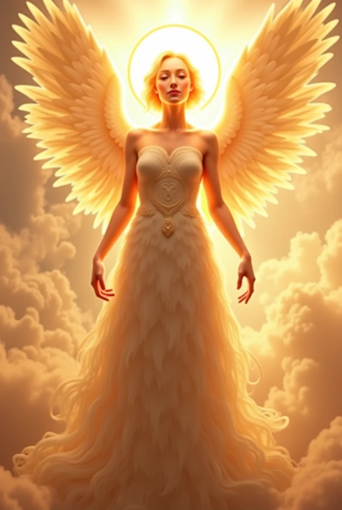 Man with wings and four faces, the first face being a cherubim, the second face a man, the third face a lion, and the fourth face an eagle 