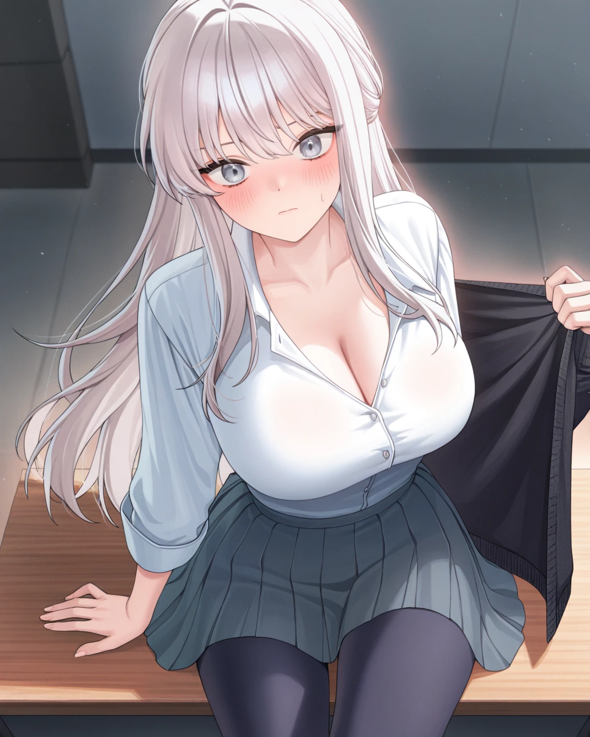 (((NSFW,tits out、cunt、Skirt lift, up skirt、Peeking from a low angle)))、top-quality、8K、nffsw、Hi-Res、absurderes:1.2、Background blur、bokeh dof:1.2、a picture、(Raw photography:1.2)、(Photorealsitic:1.4)、(masuter piece:1.3)、 (intricate-detail:1.2), ((((2 girls))))、girl with,((NSFW,,Skirt lift, up skirt)), NSFW,cunt,2 females、(beautiful eyes finely detailed、Face to detail、masterpiece sidelighting、masterpiece、top-quality、detaileds、High resolution illustration)、((Scene、((((2 lesbians))))、lesbian、lilie)),(TOKYOcty、dress room、Change of clothes、Schools、((Stand against the wall ,))NSFW,Pull up your skirt、((((NSFW,cunt))))、is standing、Angle from below)、japanes、adult-like、hi-school girl、校服、white shirt,cunt、Beautiful breasts、pure、(((NSFW,Where to look、teats)))frilld、Beautiful shape、a miniskirt、Takushi、Dressing、Sheer, no-bra、Not wearing panties、(((NSFW,)))、(Raising、low angles、knee high socks))、(two individuals、Female around 22 years old) ,(2girls,front facing、full body Esbian、frontage、full body Esbian、A slender、Beautiful girls,luslous skin、embarrassed from、agitation、), (semi long hair、blue eyess、Hair of various colors)、Peeking from below