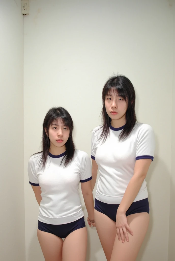 (onoff,side-by-side photo,split screen),(masterpiece:1.4), (best quality:1.4) ,8K,cinematic lighting,((best quality)), (masterpiece) , (realistic shadow) , (depth of field),(intricate details:1.4), 1girl,Japanese,(Black mideum girly hair with asymmetrical bangs:1.3),Happy smiling face,(Slender body:1.4),hairy pussy,konbini, scenery, shop,convinience store,food, indoors,LAWSONU, employee uniform, uniform,id card, striped, shirt, pants, standing,