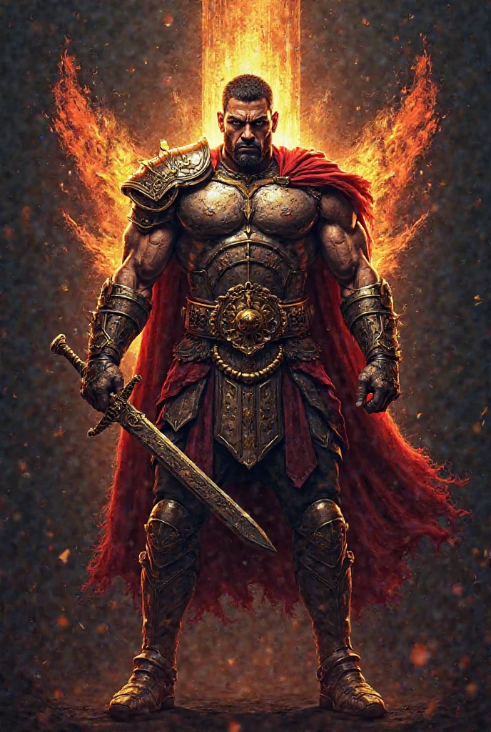 Escanor's ax full of blood