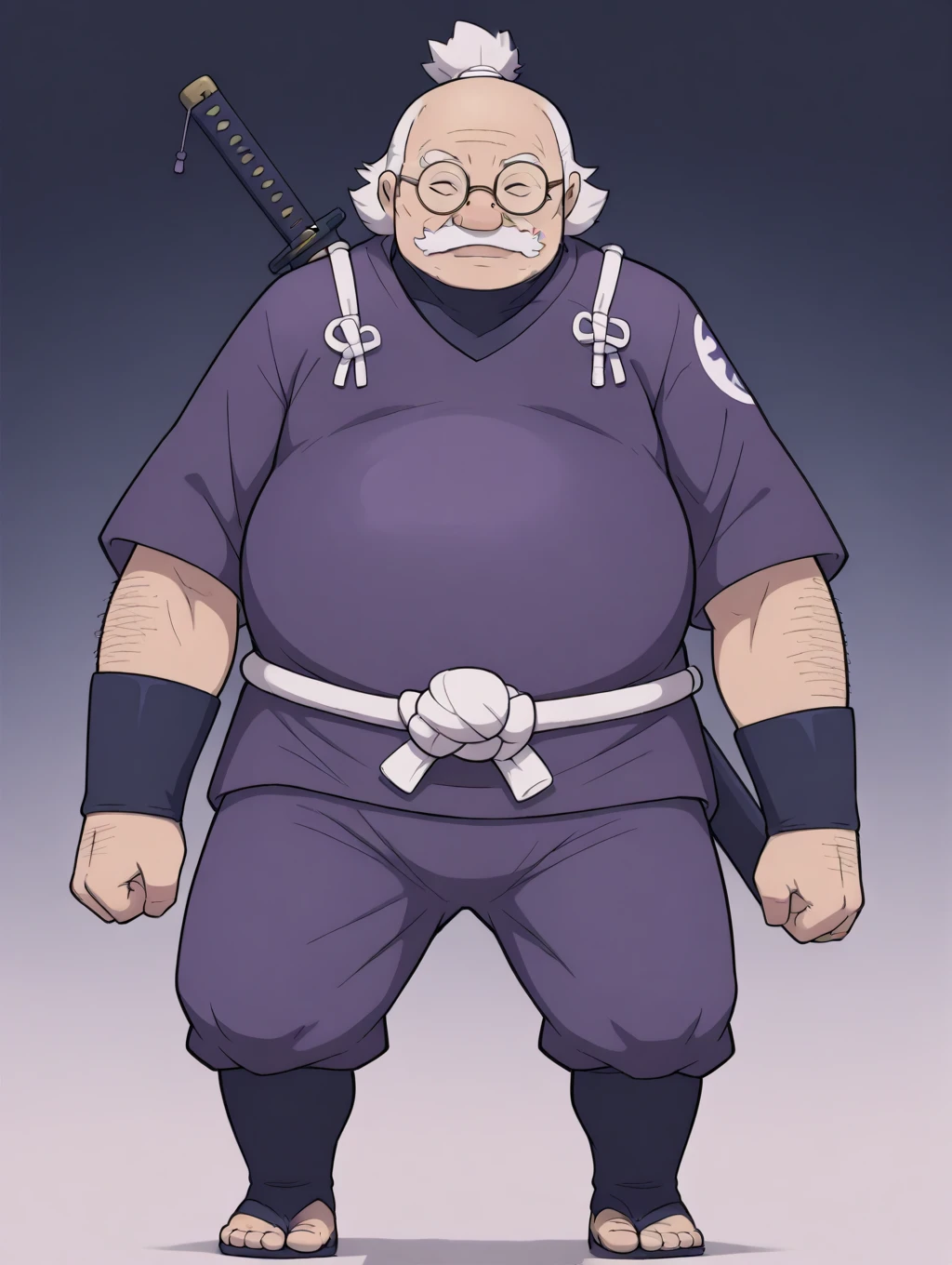 Create an image of chubby Satoru gojo
