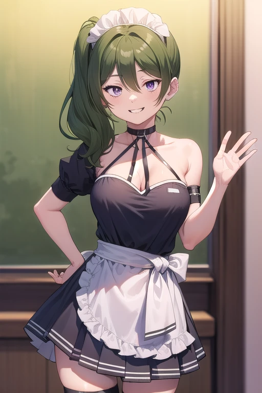 Anime image Una chica con cabello largo y un vestido negro posando para una foto., cara sexy with full makeup, amoranto, better known as amoranto, Violeta Myers, cara sexy, young beautiful amoranto, mirada sexy, mirada sexy at the camera, bella delfina, angelablanca, cindy avelino, ayahausca, 1 8 son Yamada mocking smile_yellow, 1chica , by rubio, alone, wide, hair ornament, , smile, bow, red eyes my dress darling anime, beautiful seductress anime anime