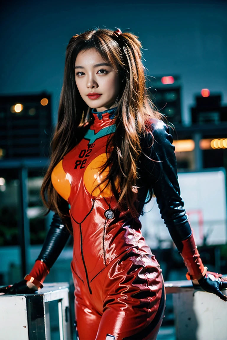 (Photography), (8KAnd then, top-quality), stunningly beautiful woman, 25-years old, a stunning face, (huge tit, Perfect bust), Body-fitting red outfit, Vertical oval yellow button, Red headband、kawaii, Bust Sharp Focus, textures of natural reflections,