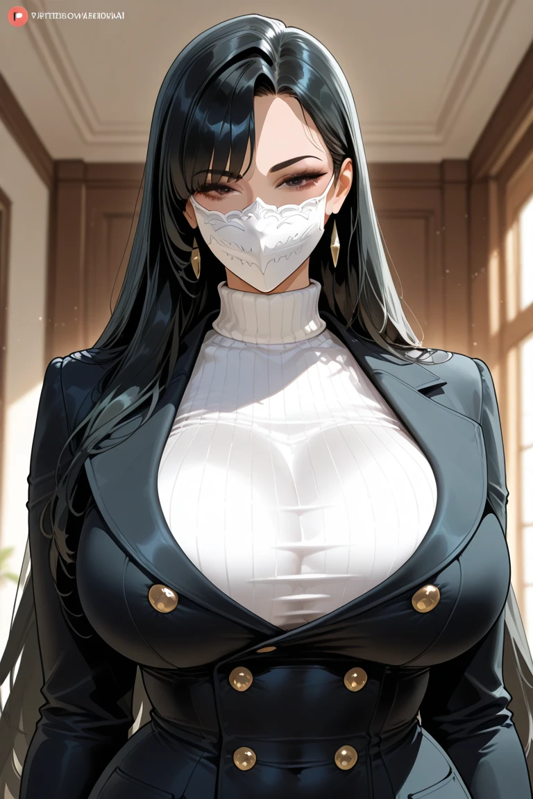 Chica de anime con cabello negro y una pajarita en un traje de cuero negro, seductora chica de anime, Retrato de Tifa Lockhart, Detalles finos. girls frontline, seductor retrato de Tifa Lockhart, De Girls Frontline, Hermosa y seductora mujer de anime, Artgerm. Anime illustration, Tifa Lockhart, Tifa, Ahegao, biomechanical oppai, Artgerm extremadamente detallado
