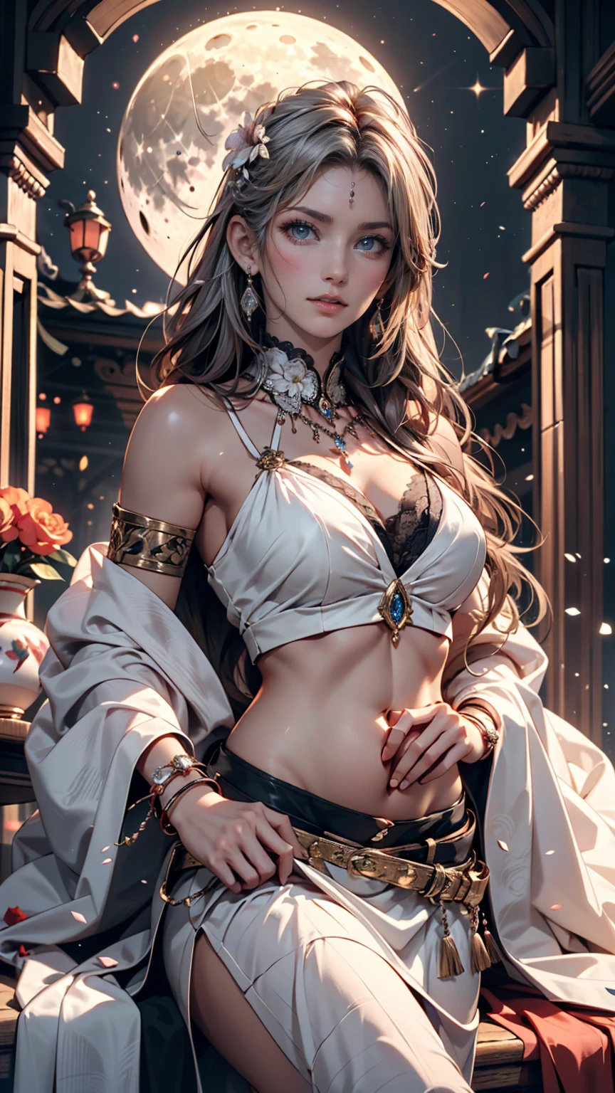 ((highest quality)), ((masterpiece)), (be familiar with:1.4), 3D, beautiful女性の姿,HDR(high dynamic range),ray tracing,NVIDIA RTX,super resolution,unreal 5,scattered below the surface、PBR texture、post-processed、anisotropic filtering、written boundary depth、maximum clarity and sharpness、multilayer texture、Albedo and specular maps、surface coloring、Accurate simulation of light-matter interactions、perfectly proportioned、octane rendering、two color light、Large Diameter、Low ISO、White balance、Rule of thirds、8,000 students、 ((A composition of a princess wearing a beautiful, delicate, Luxurious nightdress with jewels all over the body.、A pretty woman wearing a blue and white princess-like nightdress with a large slit., studded with beautiful, delicate and gorgeous jewels.))、(very cute beautiful erotic beautiful girl)、 (Very cute Japan woman、very beautiful Japanese woman、famous idol、Japanese woman with a very beautiful face、Japanese woman with a very cute face)、Perfectly proportioned body like a gravure idol、((Dazzling super beautiful super long blonde ponytail))、wavy hair、big breasts、have bangs、E cup、beautiful 22 years old、cute smile、shy smile、full body photo、 (big, beautiful, shining blue eyes、Wet)、((Front view of underwear/panties))、((Composition with crotch wide open、raise one leg high、Composition where underwear pants can be seen from the front))