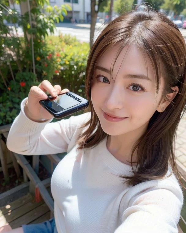 A Japanese Lady Early 20 years old selfee piece sign
