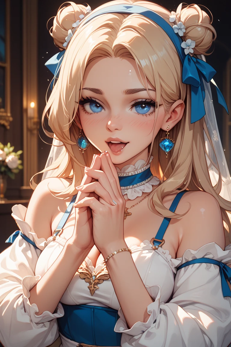 Very blushing Cinderella naked blonde, bare chest, having sex, portrait, gasped, sticks out tongue, crying with pleasure, horny, Sweaty, orgasm, 