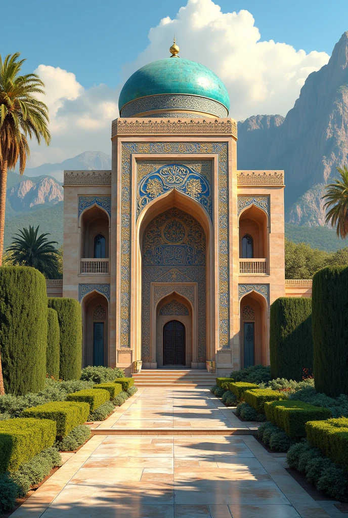 Generate an image that encapsulates the essence of Uzbekistan. Showcase the intricate architecture of historic cities such as Samarkand and Bukhara, highlighting the region’s cultural richness. Set the image against the backdrop of the arid beauty of the Kyzylkum Desert.”