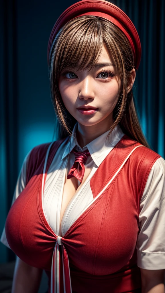 beautfull Japanease woman,(Red Santa Claus costume:1.5),Christmas tree,Black hair, surrealism, F/1.2, 35 mm, Fuji Film, 8K, Super Detail, nffsw, masutepiece, ccurate, Anatomically correct, Textured skin, Super Detail, high details, High quality, Best Quality, hight resolution