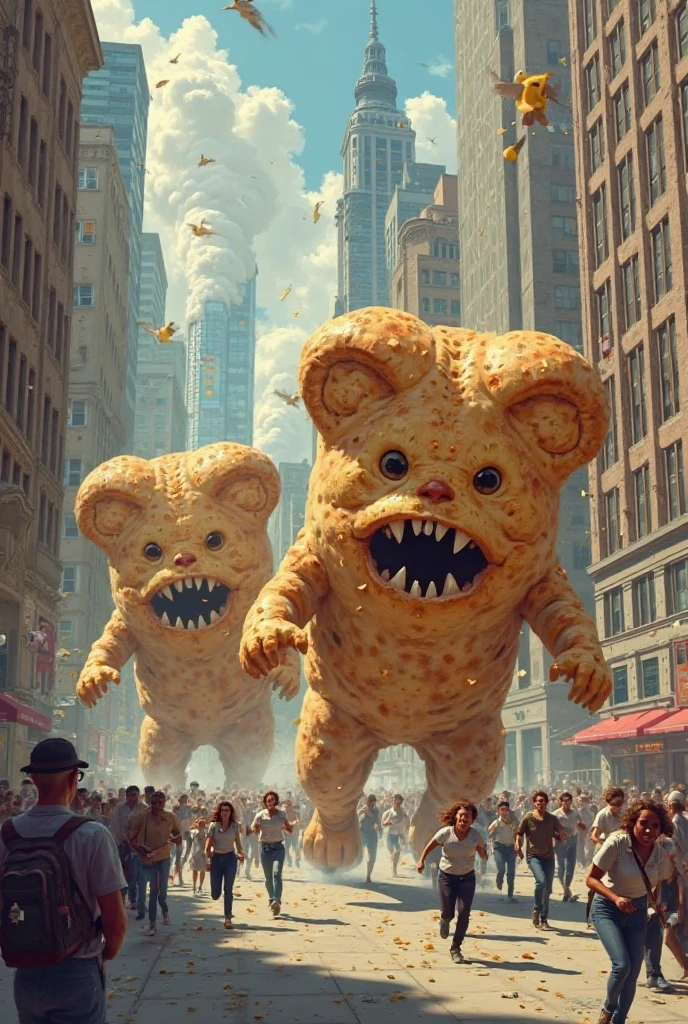 Giant fried chicken eater, Giant Nan eater, Giant Ivy eater, Giant Minnie eater, Giant chicken feet eater, Nanny