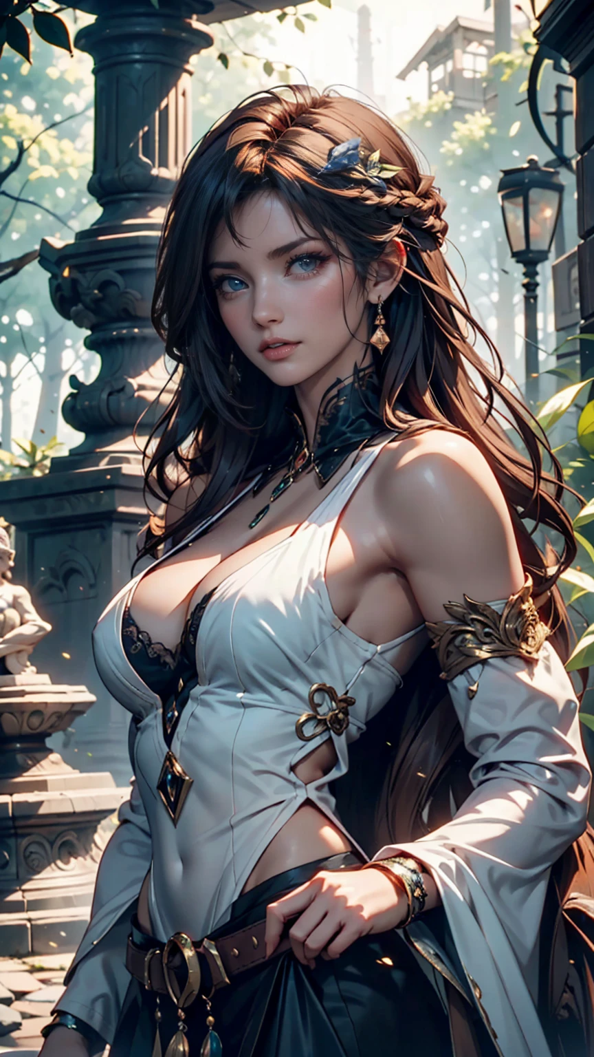 (best quality:1.6), (masterpiece:1.2), (realistic:1.4), (((perfect face))), (((beautifully detailed face))), (((ultra detail face))), (((Beautiful detailed eyes))), (((ultra detail eyes))), (((full body image))), (((beautiful face))), (((perfect eyes))), (((full body shot))), Detailed drawing, perfect anatomy, (High Resolution), (high detailed skin), ((top-quality)), ((High Definition)), high quality shadow, mostly cloudy sky, detailed background, ((Unbeatable masterpiece)), Maximum clarity and sharpness, Multi-layer Textures, Post-Processing, Anisotropic Filtering, octane render, two-tone lighting, professional photography, Realistic portrait, White balance, Long Exposure, Low ISO, 8K RAW, perfect hands, detailed fingers, Ray Tracing, Depth of Field, (((Photorealistic))), anatomically correct, (((Best Quality))), (((Super Detail))), (((UHD))), (front open shirt:1.2), (unbuttoned to the belly:1.4), (no bra:1.8), (oversized shirt:1.3), (open chest clothing), (open front), (open shirt), (shirt with wide open chest:1.4), (open chest wide), (front open-breasted), (exposed breasts:1.2), (((gothic eye makeup with so many eyelashes and jet black eyeshadow))), (showing slender figure with thin waist and beautiful stunning toned abs:1.4), (navel exposed), half-closed eyes, (Dark black eyeshadow with a gorgeous gothic feel), (((bare forehead))), (((bare foot))), (((bare legs))), (not wearing bra:1.2), (bare breasts:1.2)