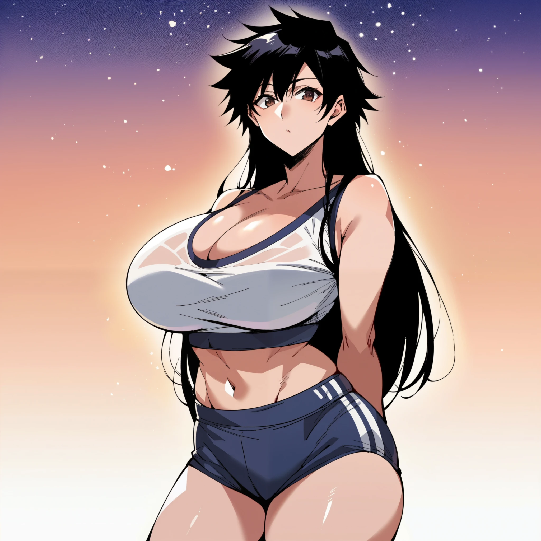 masterpiece、top-quality、hight resolution、独奏、Neat and clean woman、Thicker liplack bustier、I'm looking straight at this、(Colossal tits)、in a house、Misaligned bra、T back、(Reaching: 1.2)、sprawl、From above、Outstretched arms、irate、Disheveled underwear、sexual expressions, ((((huge muscles))))
