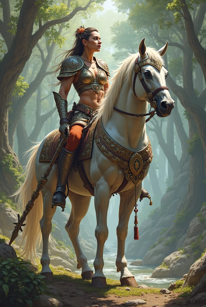 create a female centaurion